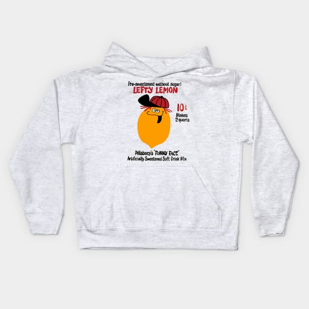 Lefty Lemon "Funny Face" Kids Hoodie by offsetvinylfilm